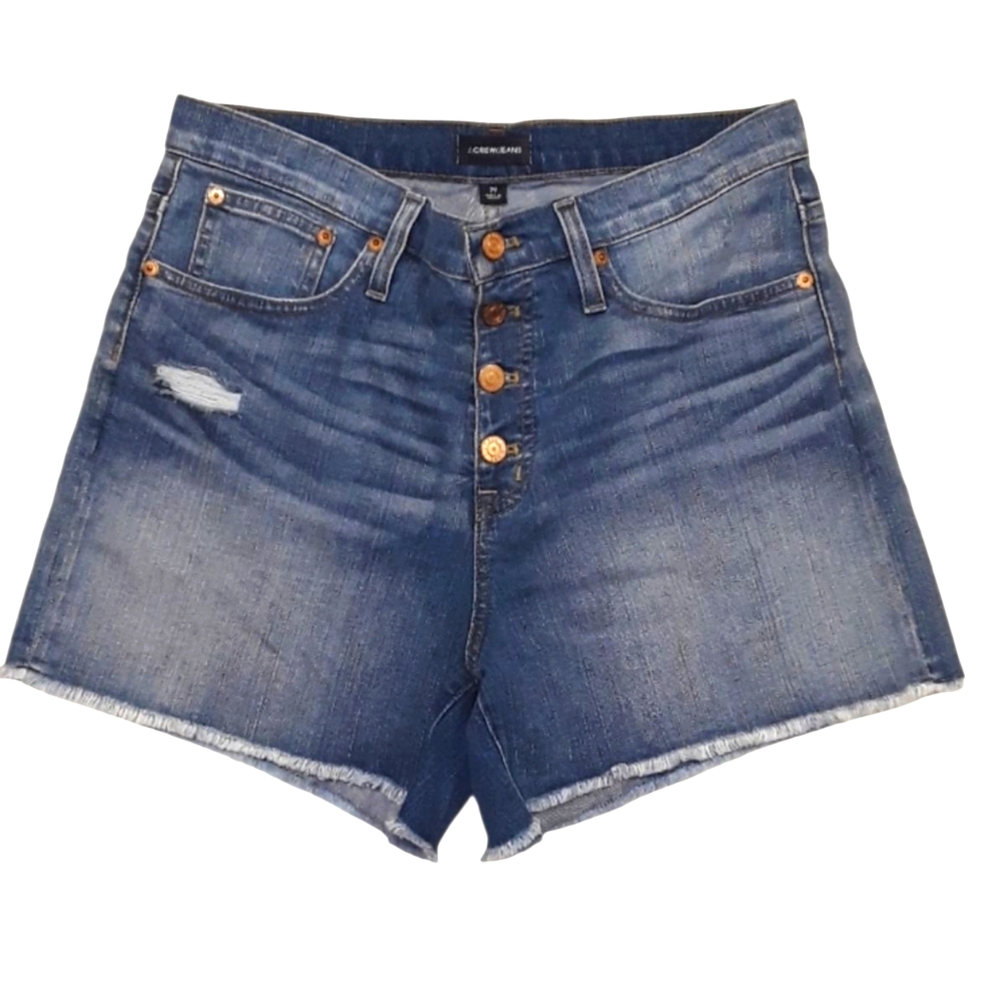 J.Crew/Jeans High-Rise Button Front Shorts. Women's Size: W29x4.5L.